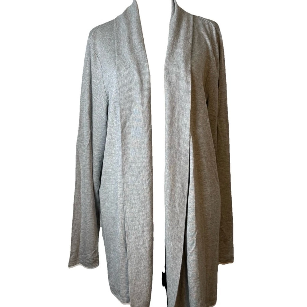 NWT Liz Claiborne Open Cardigan Sweater Lightweight Gray Women’s Sz XXL Casual